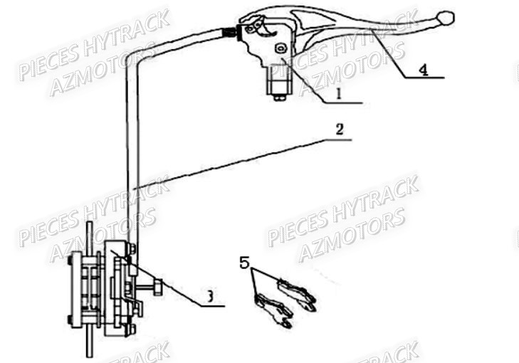 Frein De Parking AZMOTORS Pièces Quad HY310