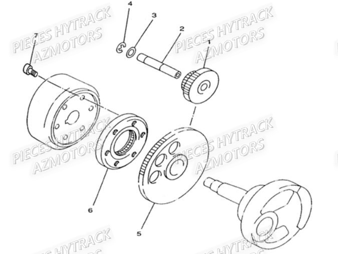 Roue Libre HYTRACK Pièces Quad HY310