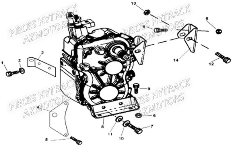 Support De Boite De Vitesse HYTRACK Pièces Quad HY310
