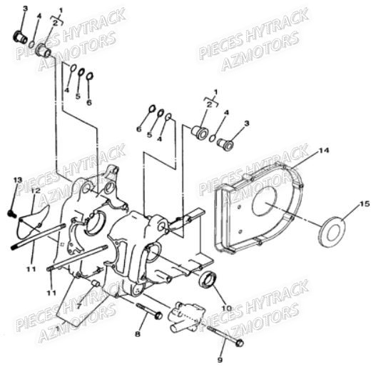 Carter Moteur HYTRACK Pièces Quad HY310S 2x4/4x4