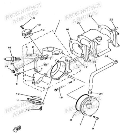 CYLINDRE HYTRACK Pièces Quad HY310 S