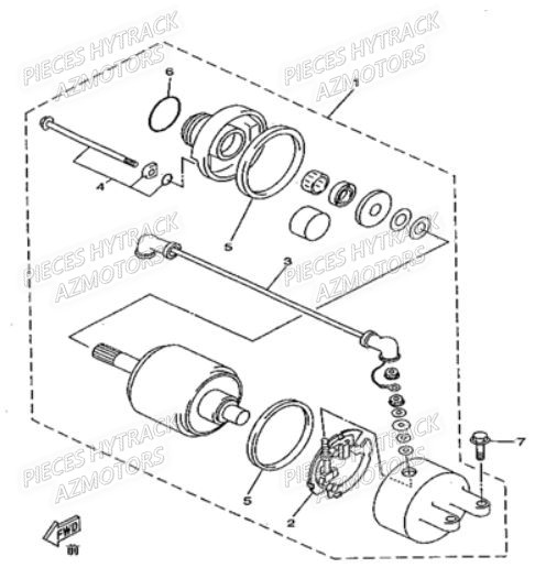 Demarreur HYTRACK Pièces Quad HY310S 2x4/4x4