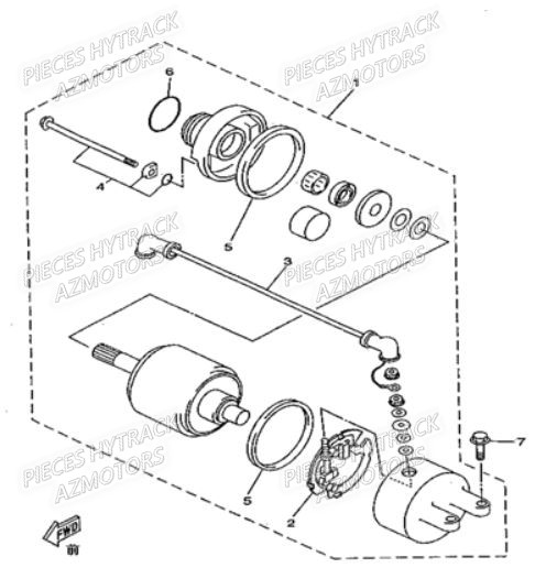 DEMARREUR HYTRACK Pièces Quad HY310 S