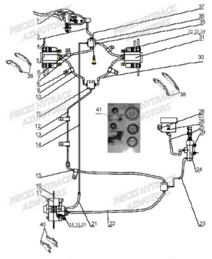 Frein HYTRACK Pièces Quad HY310S 2x4/4x4