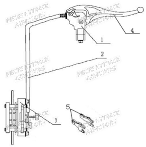 Frein De Parking HYTRACK Pièces Quad HY310S 2x4/4x4