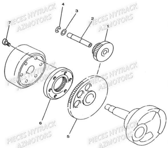 Roue Libre HYTRACK Pièces Quad HY310S 2x4/4x4