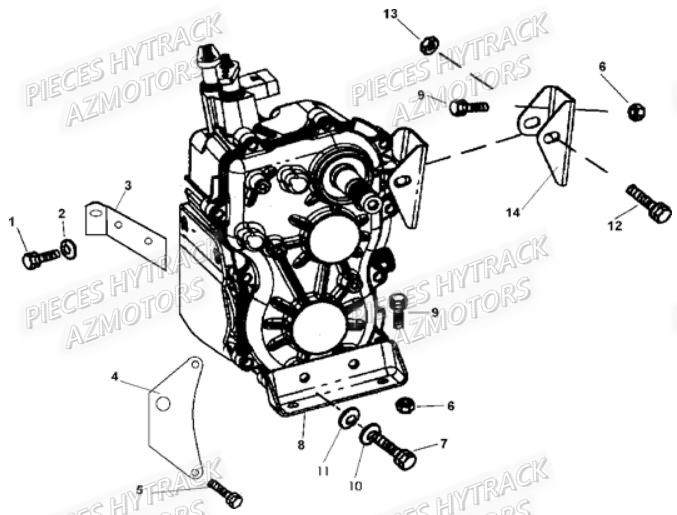 SUPPORT DE BOITE DE VITESSE HYTRACK HY310S