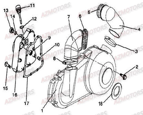 CACHES CARTERS EMBRAYAGE ALLUMAGE AZMOTORS HY310T