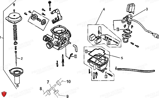 CARBURATEUR HYTRACK Pièces Quad HY310