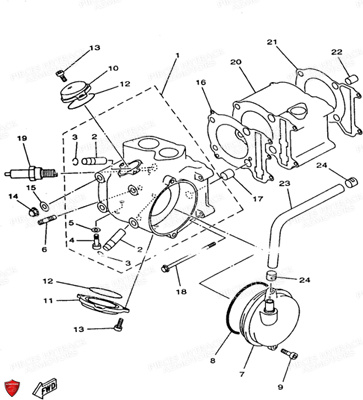 Cylindre Culasse HYTRACK Pièces HY310T 4x2/4x4