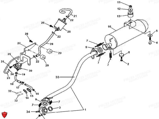 ECHAPPEMENT pour HY310T