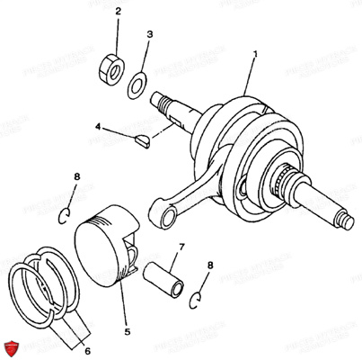 EMBIELLAGE_PISTON HYTRACK Pièces Quad HY310