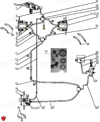 ENSEMBLE DE FREINAGE pour HY310T