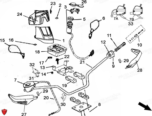 GUIDON COMPTEUR pour HY310T