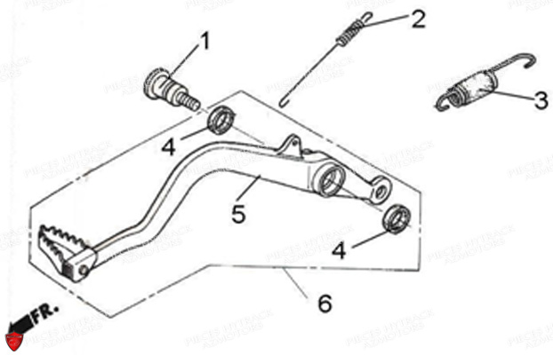 Pedale De Frein HYTRACK Pièces HY310T 4x2/4x4
