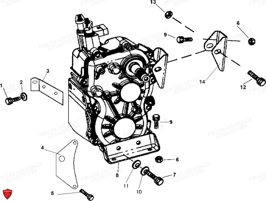 Support Boite De Vitesses HYTRACK Pièces HY310T 4x2/4x4