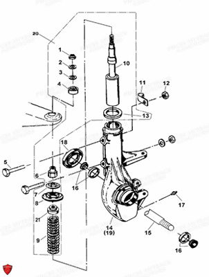 Suspensions Avant HYTRACK Pièces HY310T 4x2/4x4