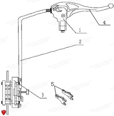 Systeme De Freinage Du Frein De Parc A Cable HYTRACK Pièces HY310T 4x2/4x4