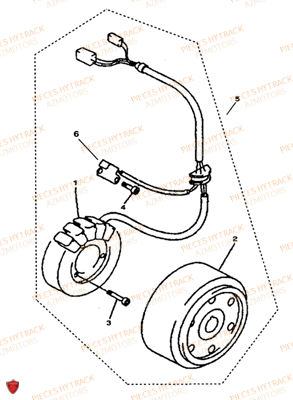 ALTERNATEUR HYTRACK Pièces Quad HY320 4x2-4x4