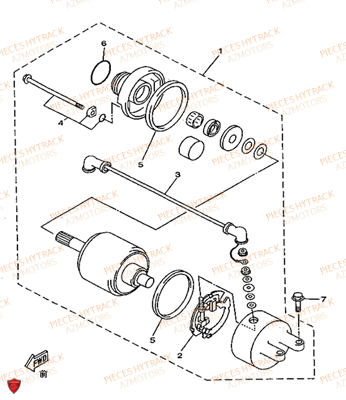 Demarreur AZMOTORS Pièces Quad HY320 4x2/4x4