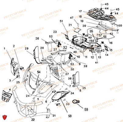 PARE CHOCS ET PORTE BAGAGES AZMOTORS HY320