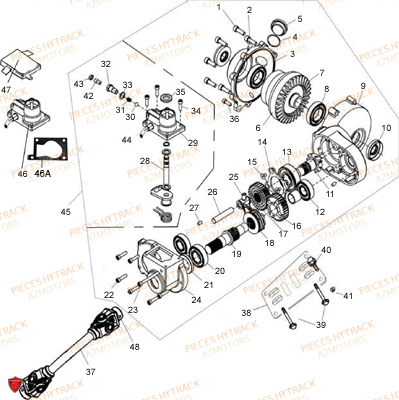 PONT_AVANT_4X4 HYTRACK Pièces Quad HY320 4x2-4x4