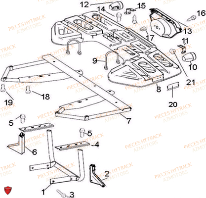 PORTE BAGAGES ARRIERE AZMOTORS HY320