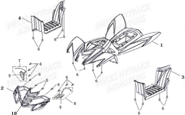 CARROSSERIE pour HY35EV