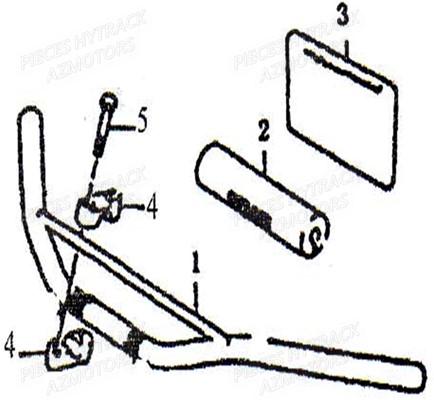 Guidon HYTRACK Pièces Quad HY 35EV 100% électrique 