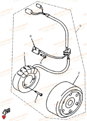 ALTERNATEUR HYTRACK Pièces Quad HY400
