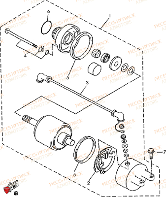 DEMARREUR HYTRACK Pièces Quad HY400