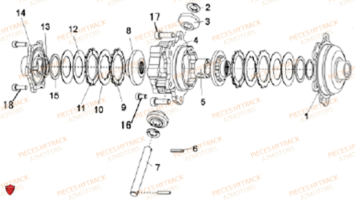 Differentiel 4x4 HYTRACK Pièces Quad HY400