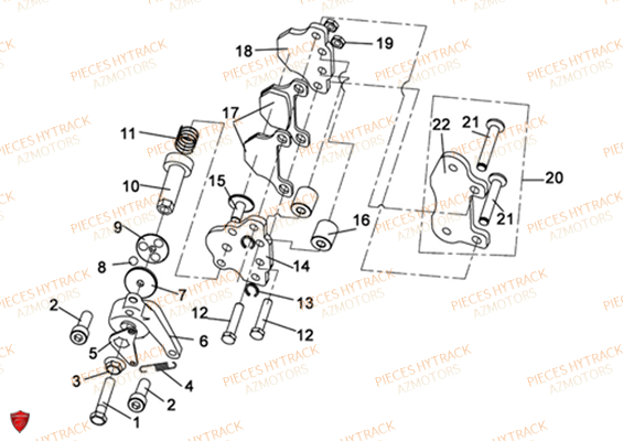 Etrier Frein De Park HYTRACK Pièces Quad HY400