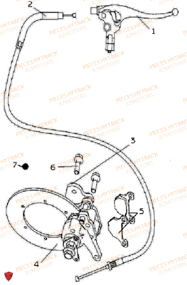 Frein De Parking HYTRACK Pièces Quad HY400