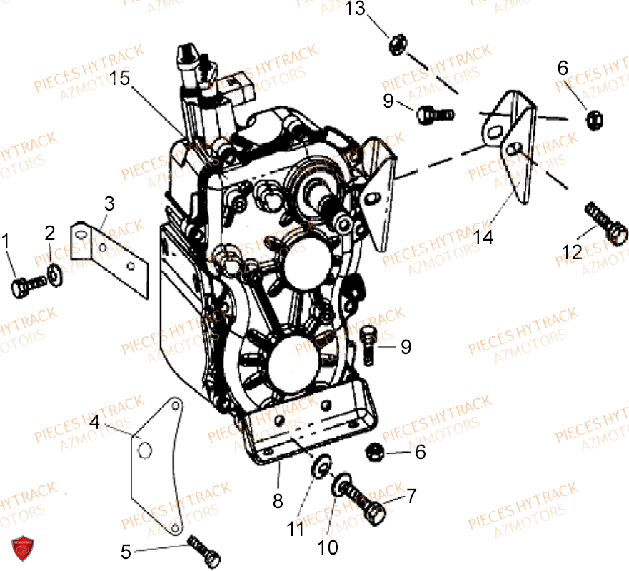 Support Boite De Vitesses HYTRACK Pièces Quad HY400