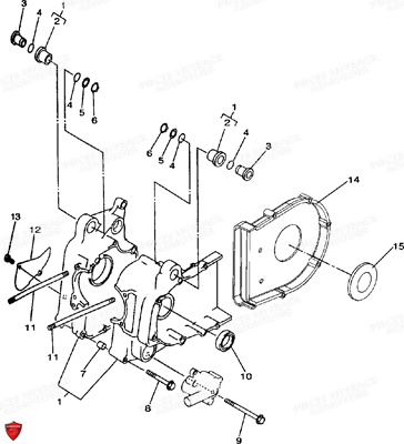 CARTER_MOTEUR HYTRACK Pièces Quad HY410S