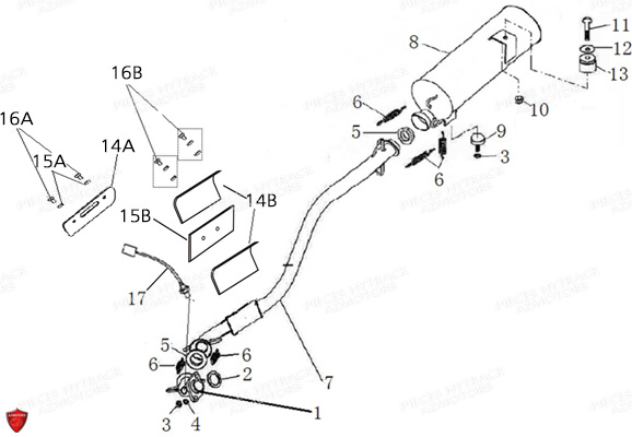 ECHAPPEMENT pour HY410IS