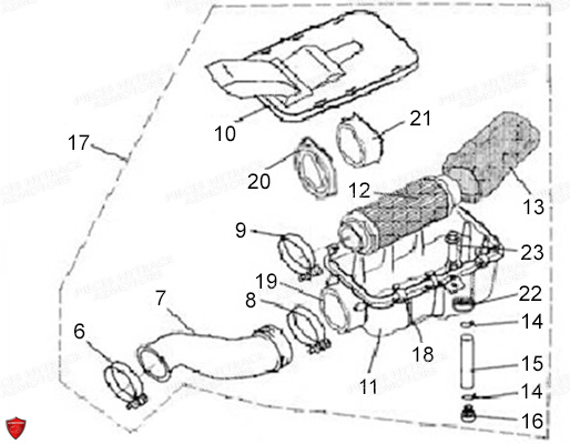 FILTRE_A_AIR HYTRACK Pièces Quad HY410S