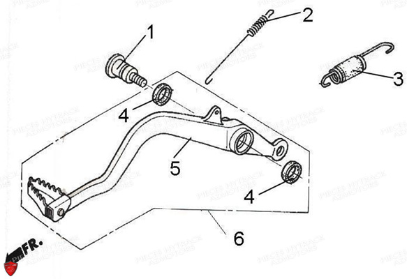 PEDALE DE FREIN HYTRACK HY410IS