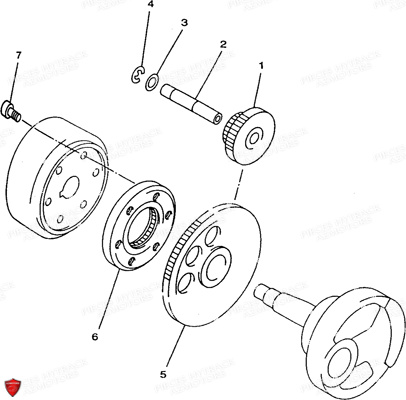 Roue Libre De Demarreur HYTRACK Pièces Quad HY410IS E4 4x2/4x4