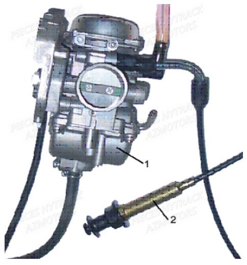 Carburateur AZMOTORS Pièces Quad HY420 4x2 / 4x4