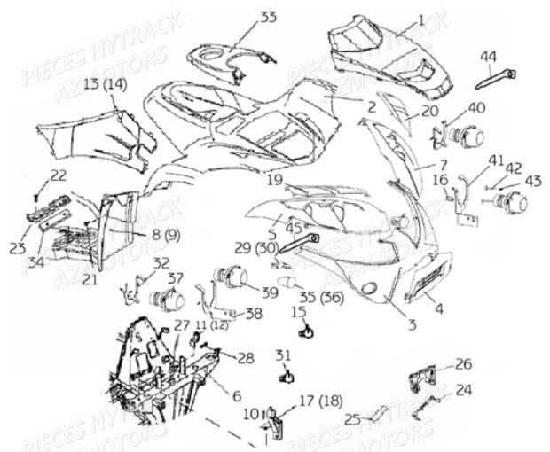 CARROSSERIE AVANT AZMOTORS HY420