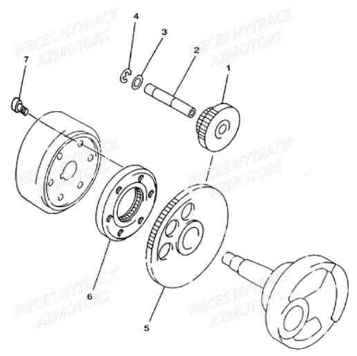 Roue Libre HYTRACK Pièces Quad HY420 4x2 / 4x4