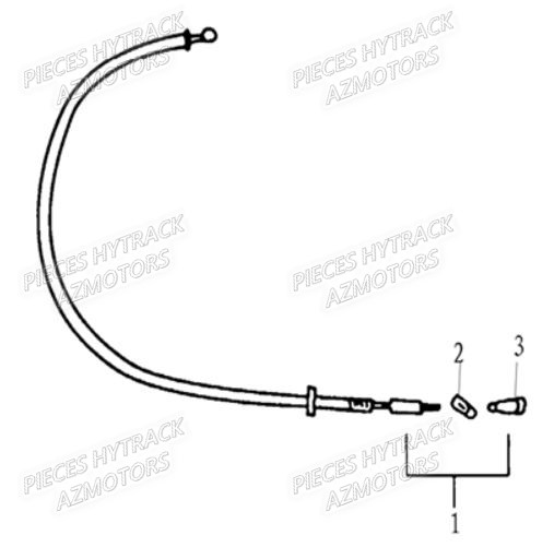 Cable Frein Arriere HYTRACK Pieces HY_50 Avant Juin 2006 