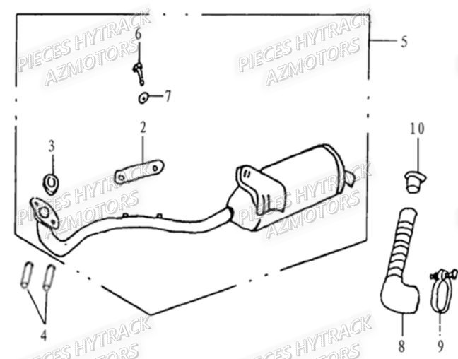 ECHAPPEMENT HYTRACK Pieces HY 50 Avant-Juin-2006-piece-en-stock-origine-quad-hytrack-bougie-batterie-courroie-galets-carenage-ampoule-alternateur-alimentation-electrique-cable-de-freins-carburateur-carrosserie-avant-carrosserie-arriere-carter-moteur-droit-chassis-roue-plaquettes-de-frein-colonne-de-direction-culasse-cylindre-piston-embiellage-direction-avant-selle-echappement-filtre-a-air-marche-pied-poignees-suspension-variateur-transmission-kitchaine-enfant