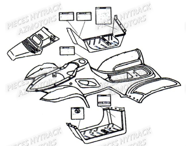 Autocollants HYTRACK Pieces Orgine Quad HY_50-SX-Girly