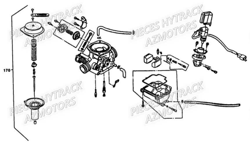 CARBURATEUR HYTRACK HY50 SX