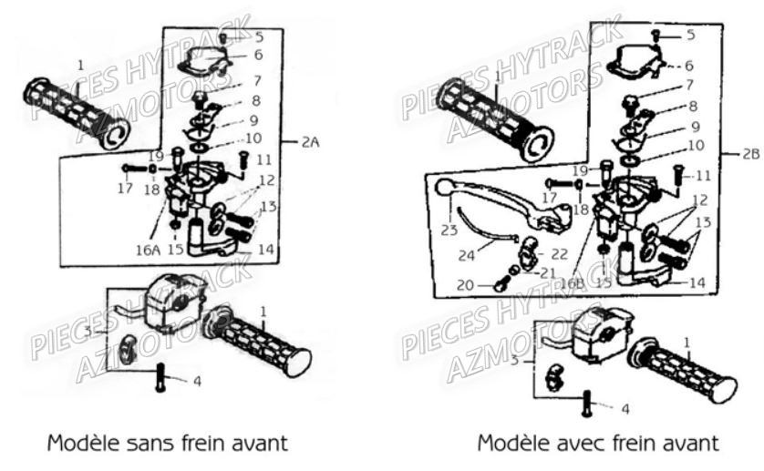 POIGNEES pour HY50-SX