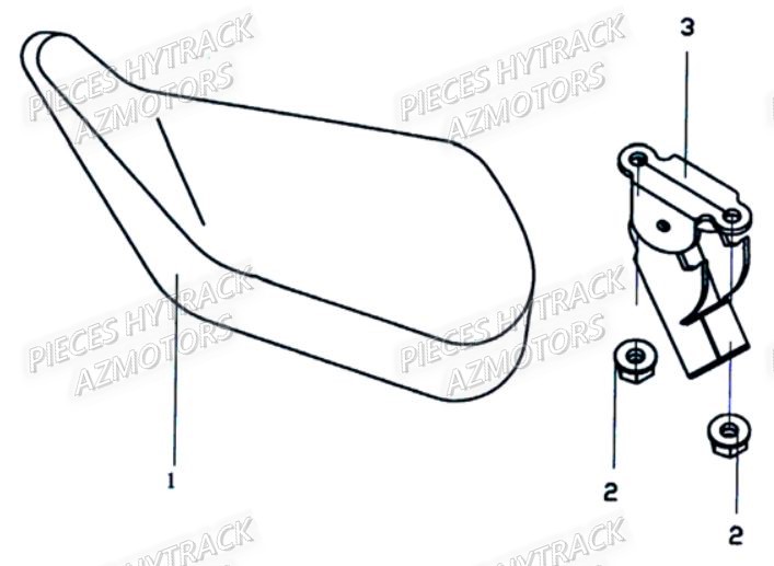 Selle HYTRACK Pieces Orgine Quad HY_50-SX-Girly