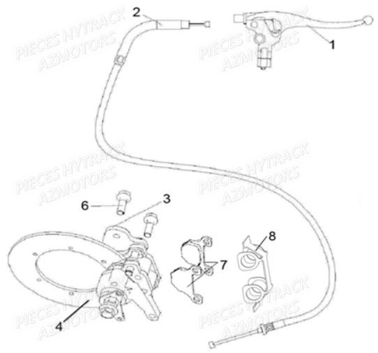 Frein De Parc HYTRACK Pièces Quad HY500IS HY510IS